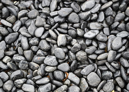 grayscale photo of rocks thumbnail