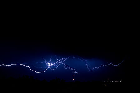 lightning during nighttime thumbnail