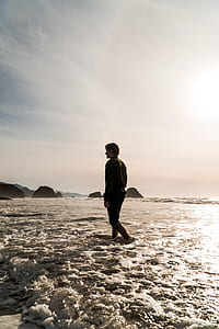 man standing in wter thumbnail