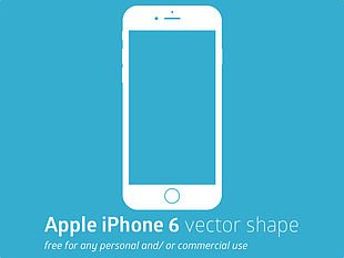 Apple iPhone 6 Vector Shape sketch file sketch file