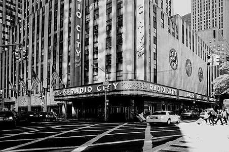 grayscale photo of Radio City thumbnail