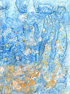 blue and brown abstract painting thumbnail