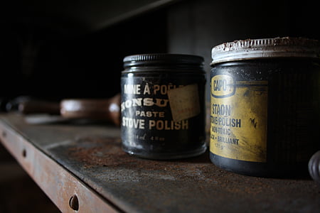 stove polish container on shelf thumbnail