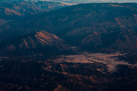 aerial photography of mountains thumbnail