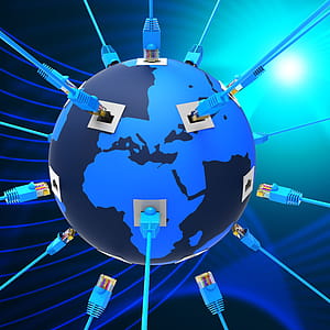 Worldwide Network Indicating Global Communications And Earth thumbnail
