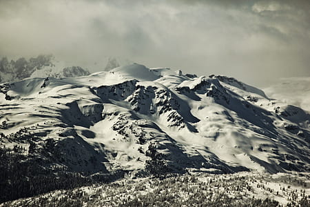 bird's-eye view photography of mountain range thumbnail