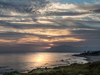 seashore during sunset thumbnail