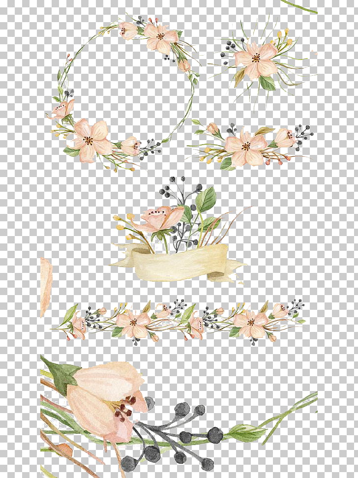 Watercolor painting Creative Market Pink flowers, Hand-painted flowers, pink flowers PNG clipart