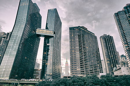 High Rise Buildings Under Cloudy Sky thumbnail