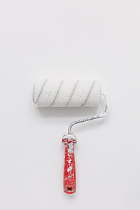white and red paint roller thumbnail
