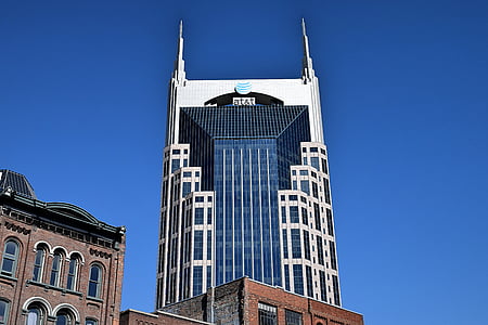 AT&T building under blue sky during daytime thumbnail