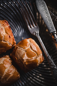 Sweet buns with cream cheese inside thumbnail
