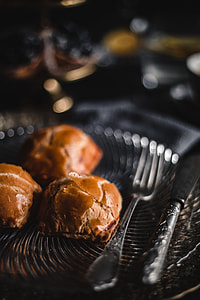 Sweet buns with cream cheese inside thumbnail