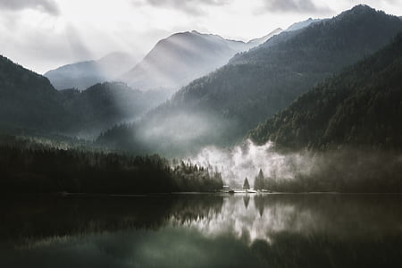 landscape, mountains, nature, sky thumbnail