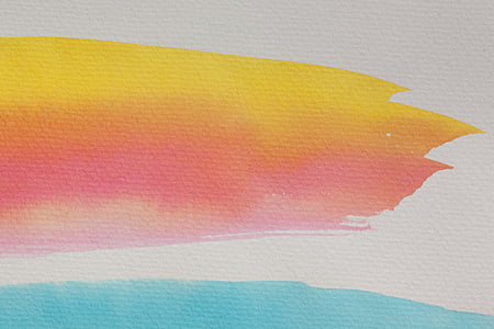 yellow, red, and green abstract painting thumbnail