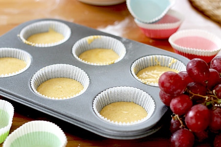 unbaked cupcake on cupcake pan thumbnail