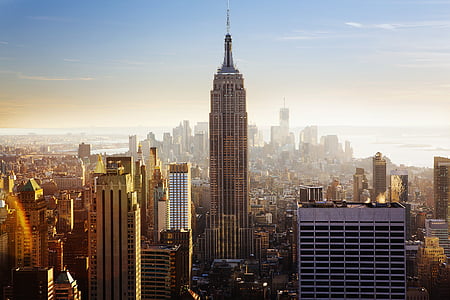 golden hour photography Empire State Building, New York thumbnail