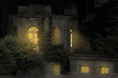 photo of gray concrete house near green leaf tree thumbnail