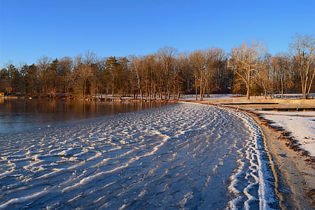 road covered with snow thumbnail
