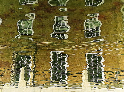 brown, green, and beige abstract painting thumbnail
