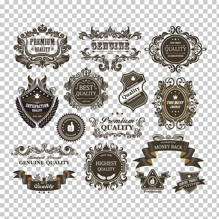 Paper Label Vintage clothing Retro style, European pattern border PNG clipart