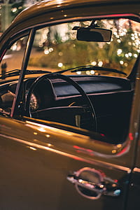 Close Up Photo of Vehicle Steering Wheel and Door thumbnail