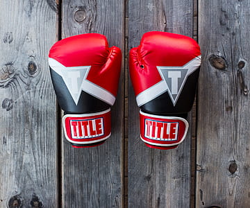red-and-black Title boxing gloves thumbnail