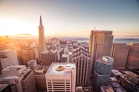 Sunset Over the Skyscrapers in San Francisco thumbnail