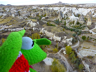 Kermit the Frog on the top of mountain thumbnail