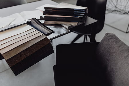 Modern interior of designer workplace thumbnail