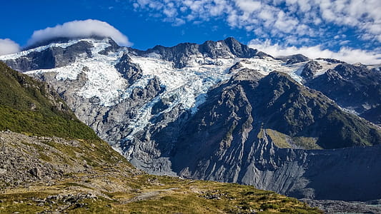 Landscape Photograph of Snowcap Mountains thumbnail