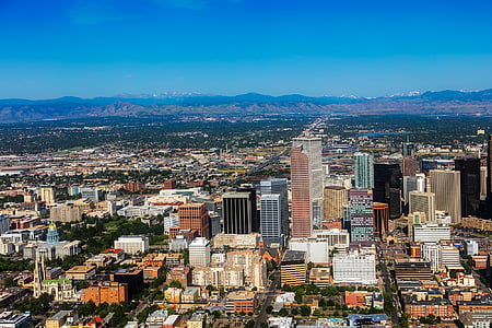 aerial photo of cityscape under blue sky at daytime thumbnail