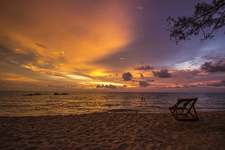 beach during sunset thumbnail