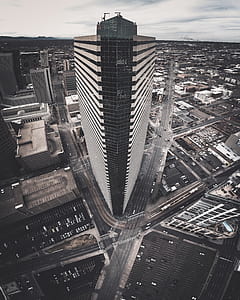 high angle photo of high-raise buildings thumbnail
