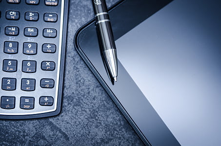 photo of ballpoint pen on top of black tablet computer thumbnail