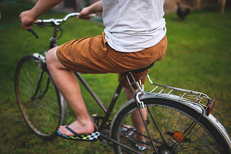 person sitting on bicycle thumbnail