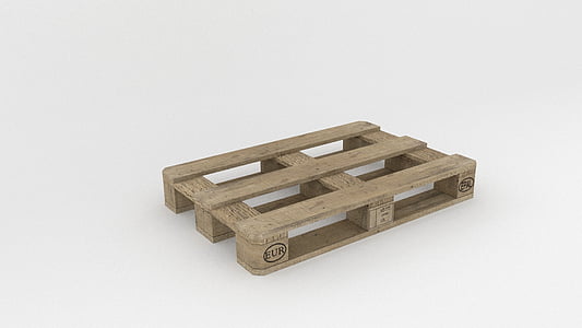 brown wooden pallet on white sruface thumbnail