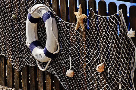 white and blue swim ring thumbnail