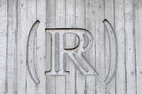 r, wall, grey, letter thumbnail