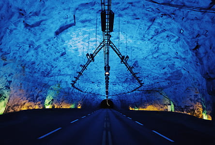 tunnel road with blue surface thumbnail