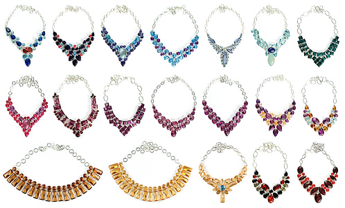 photo of assorted-color necklace lot thumbnail