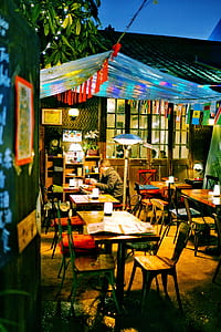 man sitting alone inside restaurant thumbnail