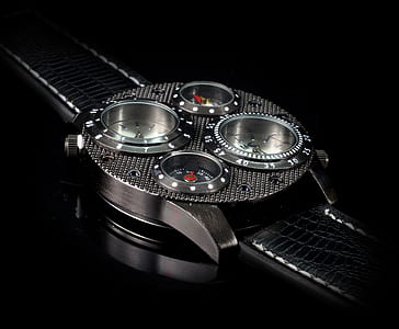 photo of black and silver analog watch thumbnail