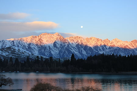 photography of body of water and snow capped mountain during daytime thumbnail