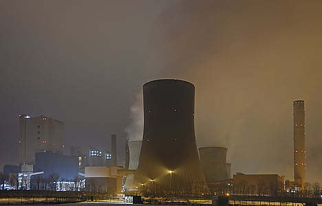power plant under clear sky thumbnail
