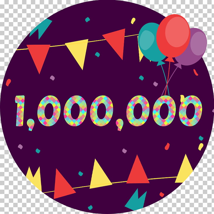 Открытка нас 1000000, поздравление новым годом