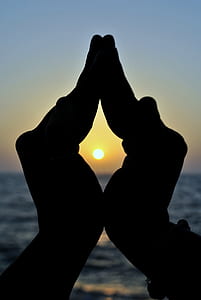 silhouette of hands doing hand gesture thumbnail