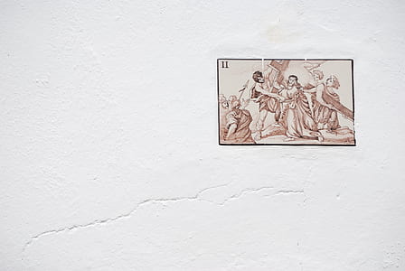Jesus Christ carrying cross poster thumbnail