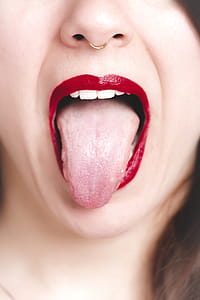 Photo of Woman Showing Her Tongue thumbnail