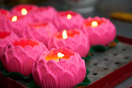 lighted tealight candles thumbnail